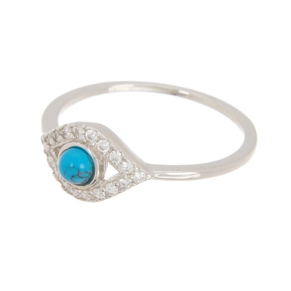 NWT Adornia Evil Eye Silver Ring